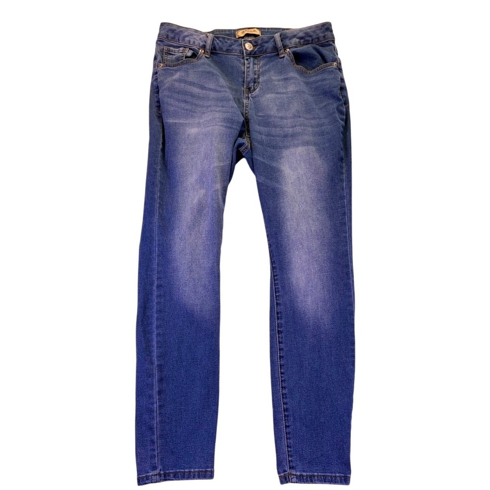 Original Raw Womens Skinny Jeans 14 Medium Wash Stretch Denim Blue Casual Fall